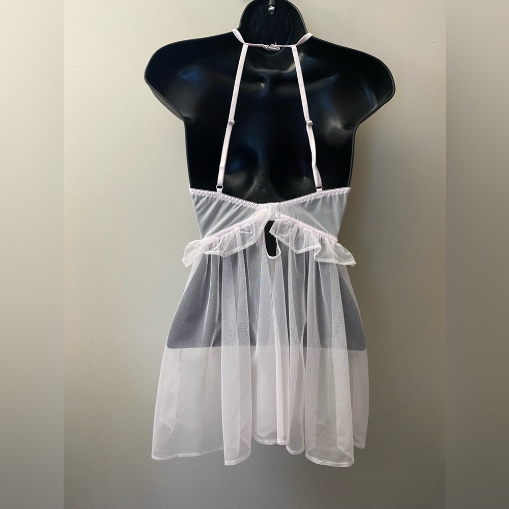 VS PNK/SLV Nightgown, 34C. *P1082 - Picture 4 of 6